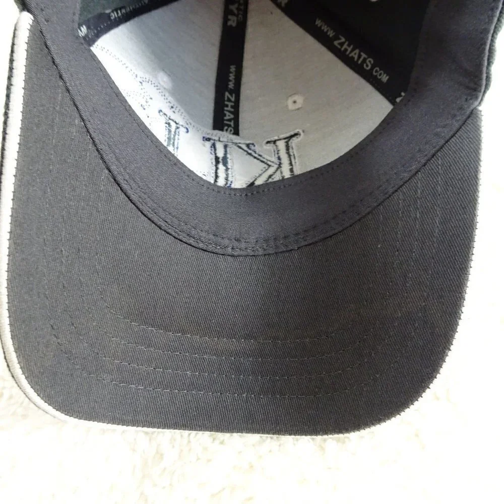 NCAA Kansas University Jayhawks Gray Baseball Hat Cap